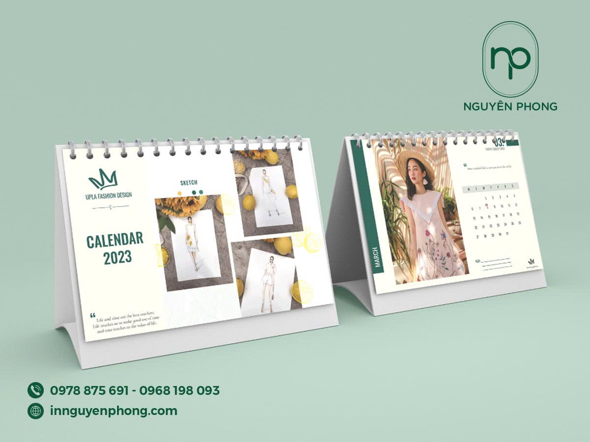 Lịch tết cho công ty thời trang